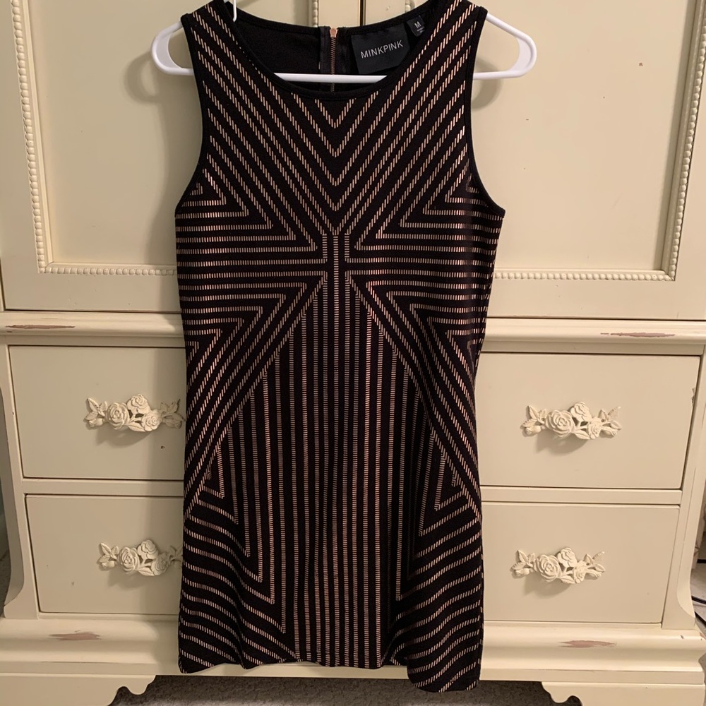 MINKPINK Black & Copper Dress